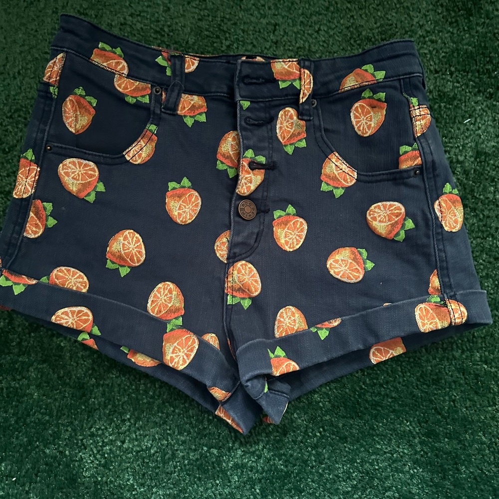 Urban Outfitters Navy High-Waisted Shorts